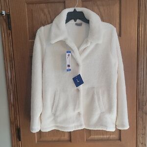 32 Degrees Women's Cream Teddy Jacket